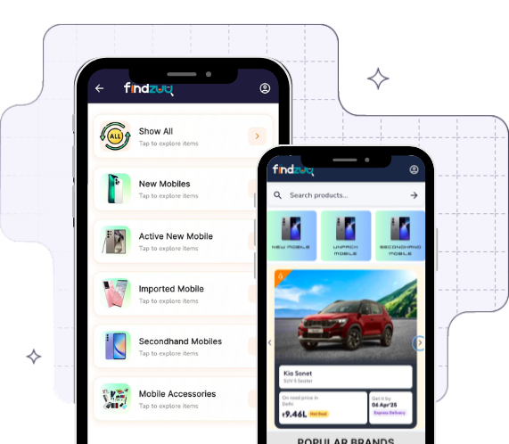 Screenshot: category list (Show All, New Mobiles…)